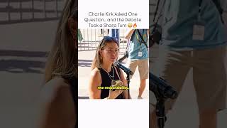 Charlie Kirk Asked One Question... and the Debate Took a Sharp Turn 😳🔥