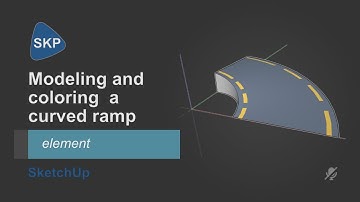 Modeling and coloring a curved ramp in SketchUp for Web
