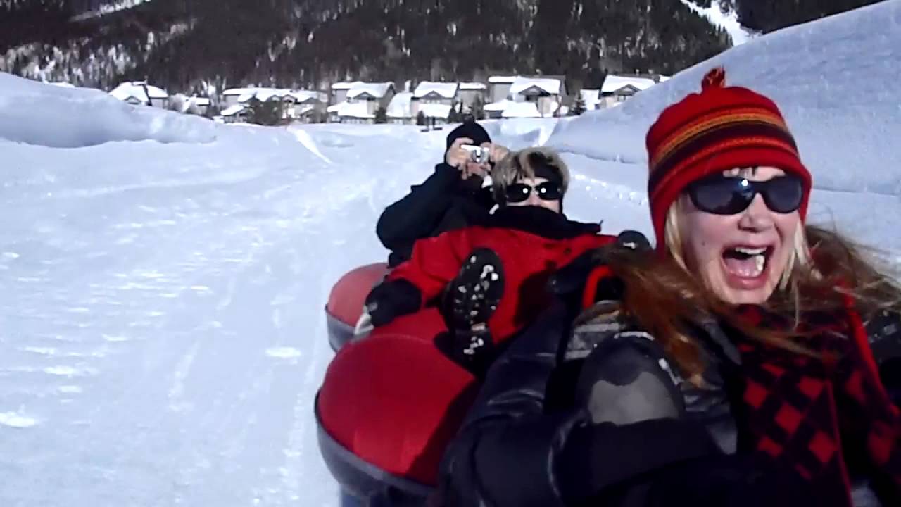 Down the Tubing Hill at Copper Mountain 2014 March ! YouTube