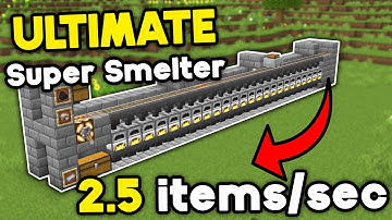 Easiest Super Smelter Minecraft Bedrock 1.21 (2025)