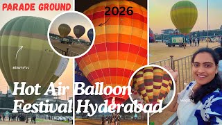 Hot Air Balloon Festival Hyderabad 2026 Night Show Parade Grounds Vertical Ride