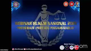 WEBINAR HUKUM NASIONAL 2021 BEM FAKULTAS HUKUM UNIVERSITAS GALUH