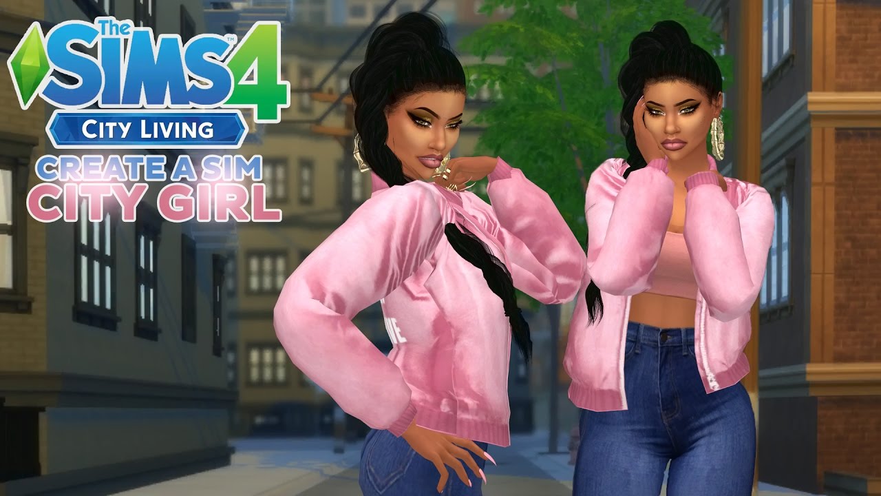 The Sims 4 City Living City Girl CAS YouTube