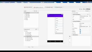 انشاء تطبيق من دون تعلم البرمجة على Android Studio  انشاء قائمة جانبية * الدرس الرابع * screenshot 2