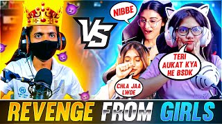 Me Vs 4 Pro girls 😨❤️ - grandmaster girls call me noob || papa ki pari ka attitude 😤 - free fire