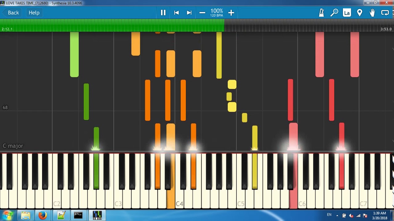 LOVE TAKES TIME_(712680)[Synthesia piano tutorial] YouTube