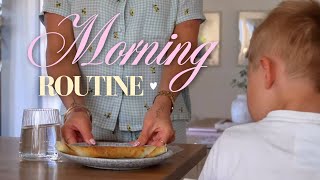 Morning routine version maman solo 🥐☀️ vraie vie, ménage & organisation