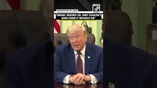 “Israel needed us…” US President Trump’s big claim on US-Israel joint military operation on Iran