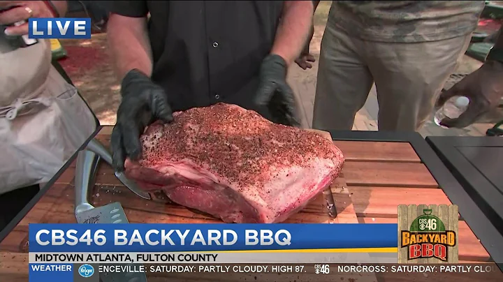 Chef Tim Forman preps pork shoulder