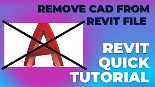 Removing CAD Drawings from Revit Project - How to delete dwg layers from imported CAD plan in Revit