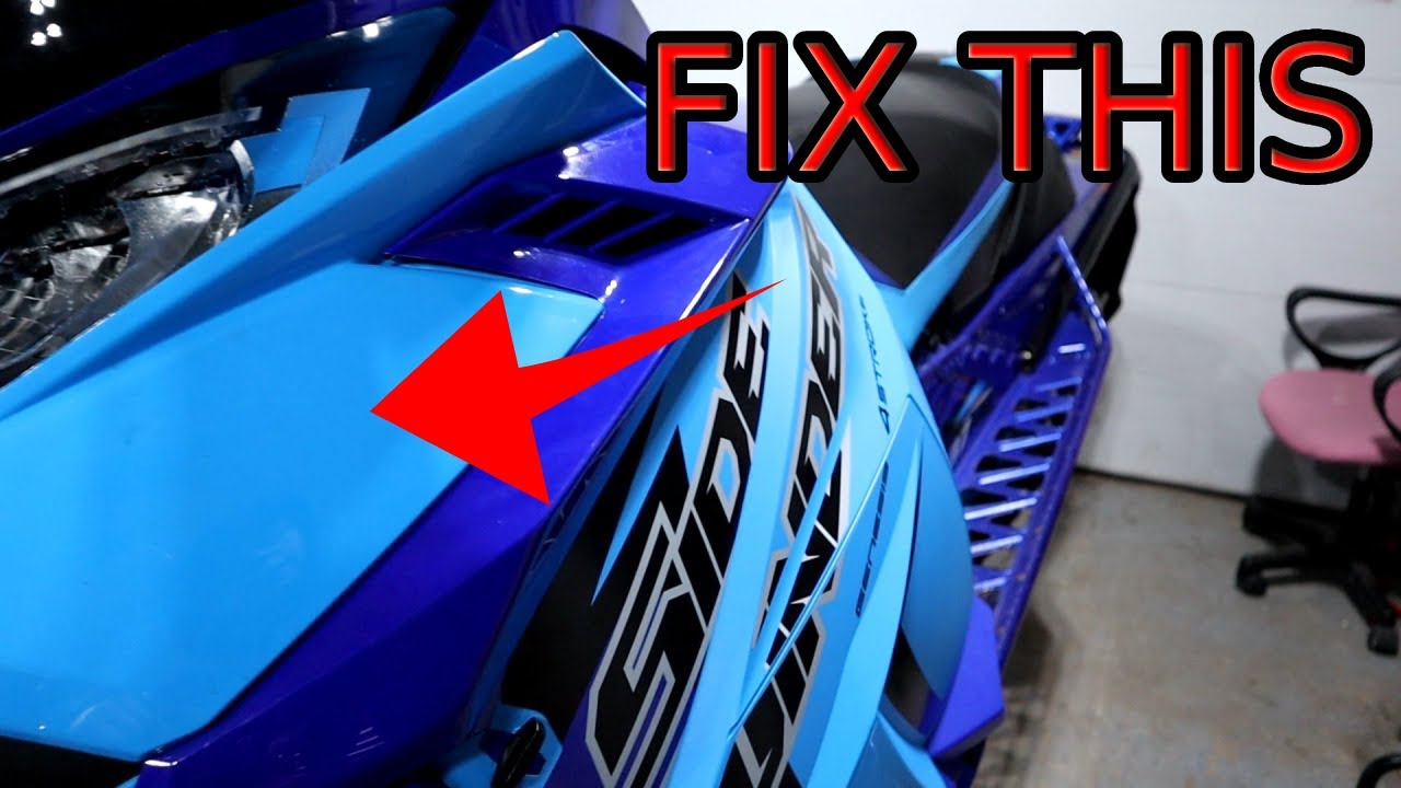 How To prep a Snowmobile for a Wrap! (Sidewinder)
