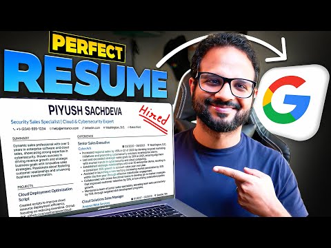 This RESUME got me into GOOGLE🔥