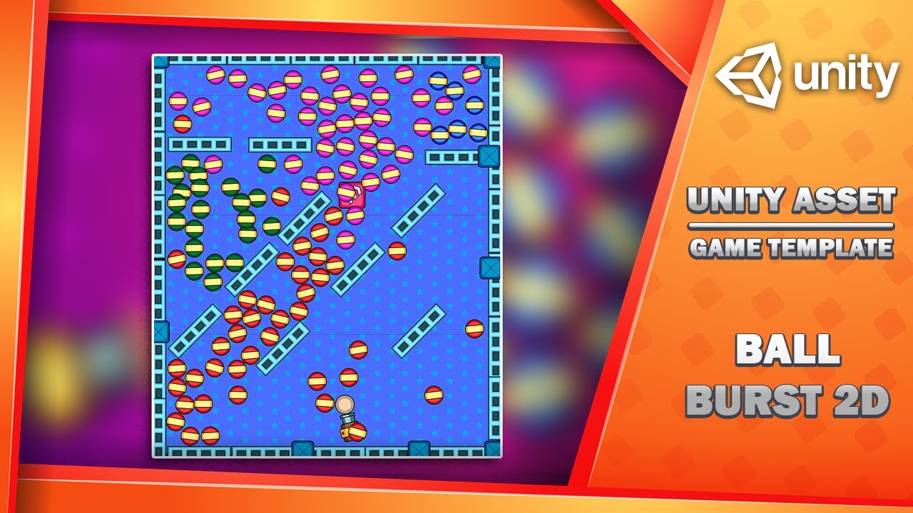 Ball Burst 2D - Free Game Template, video preview 2