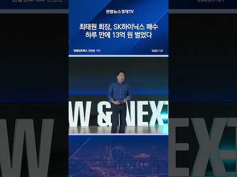 <strong>최태원</strong> <strong>회장</strong>, SK하이닉스 매수 하루 만에 13억 원 벌었다