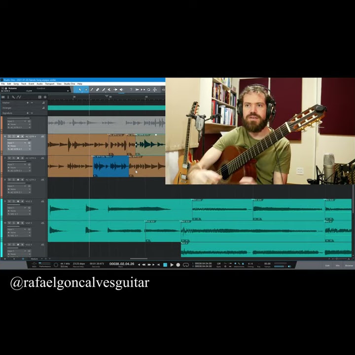 Como gravar no Studio One? - gravação dinâmica de violão e guitarra, #short