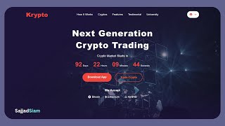 How to make a Crypto Website using HTML & CSS – Full Web Design Process STEP BY STEP GUIDE