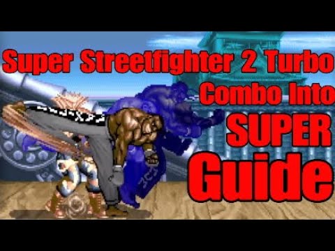 Super Street Fighter 2 Turbo (2X) Guile combos with input 