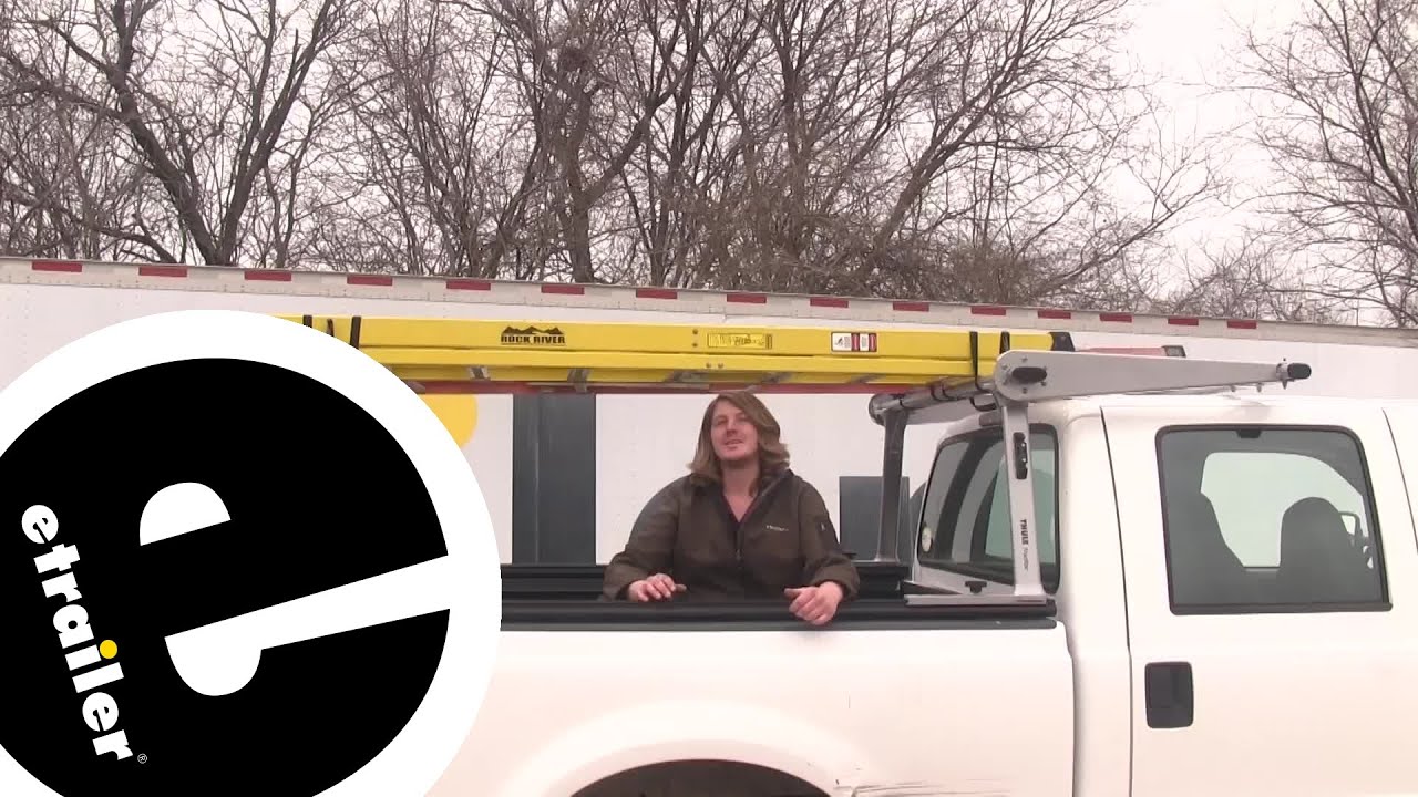etrailer | All About the Thule TracRac SR Sliding Truck Bed Ladder Rack w/ Cantilever