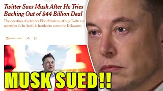 Elon Musk sued by Twitter for EGREGIOUS conduct demanding he pay $44 billion NOW