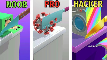 ASMR Slicing 🔥Noob vs Pro vs Hacker 🔥 Gameplay Walkthrough