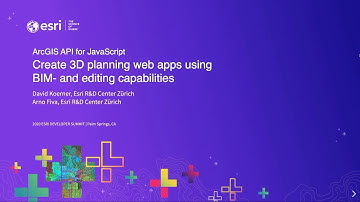 ArcGIS API for JavaScript: Create 3D Planning Web Apps using BIM and Editing Capabilities