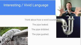 Using Interesting vivid language in English