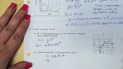 6.3C Notes - Exponential Functions: Regressions and Real World Problems