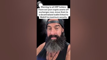 Move your Cryptoassets (XRP, BITCOIN, HBAR, ETH) etc to Web3 to avoid losing it. #crypto #investing