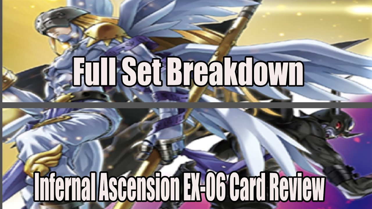 Angels And Demon Lords Clash off Ex 06 Infernal Ascension Full Set Review  Digimon Card Game