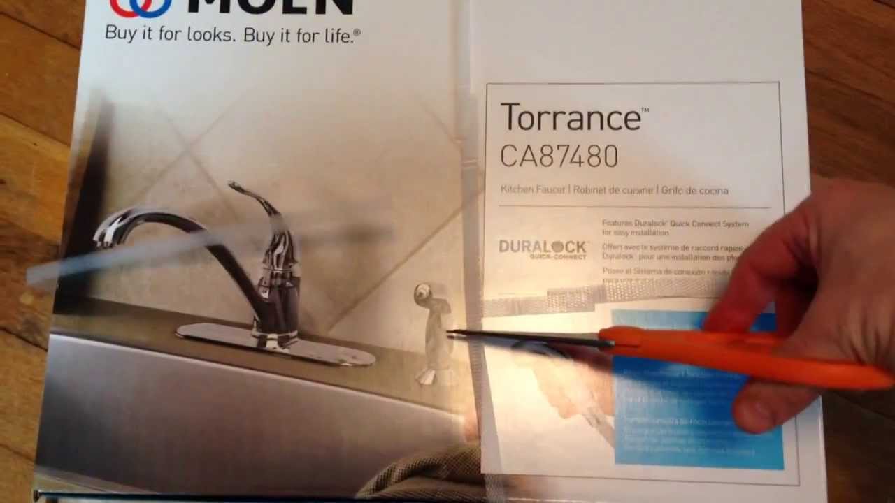 Moen Kitchen Faucet Unboxing Unpackaging Review Torrance Ca87480