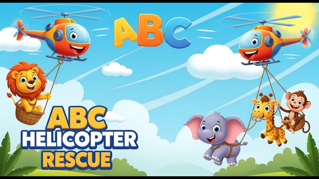 Abc Rescue Activity ABC Helicopters Help the Animals ππ¦ | Learn ABCs | Rescue Adventure for ...