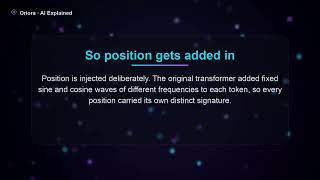 Details Positional encoding: how a model knows word order at all | Oriora · AI Explained News