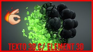 After Effects Tutorial - TEXTO 3D COM O ELEMENT E MOVIMENTAÇÕES ( TUTORIAL DORGAS )