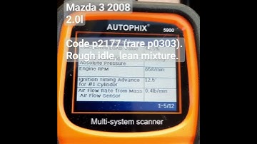 Mazda 3 2008 2.0l Rough idle p2177