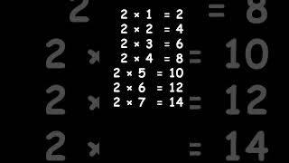 2 times table