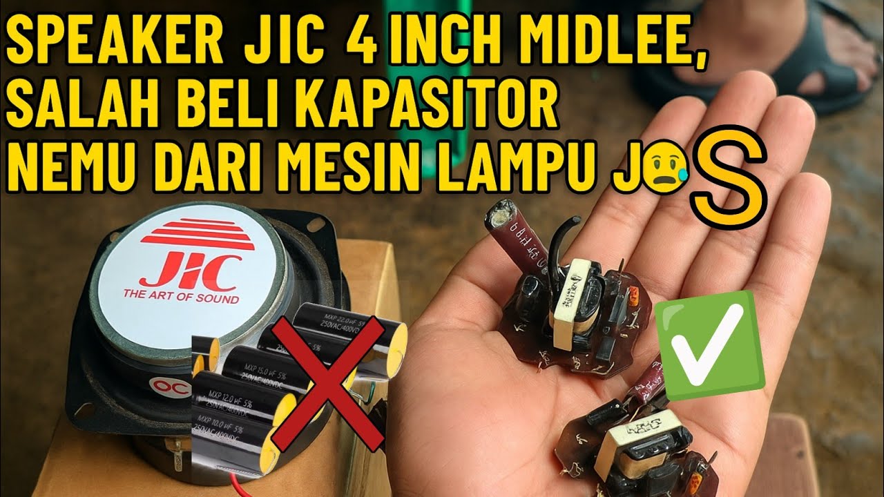 ELCO MIDLE SPEAKER 4 INCH JIC | TERNYATA DARI BEKAS MESIN LAMPU