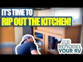 RV Remodel: Kitchen Stove and Cabinet Removal