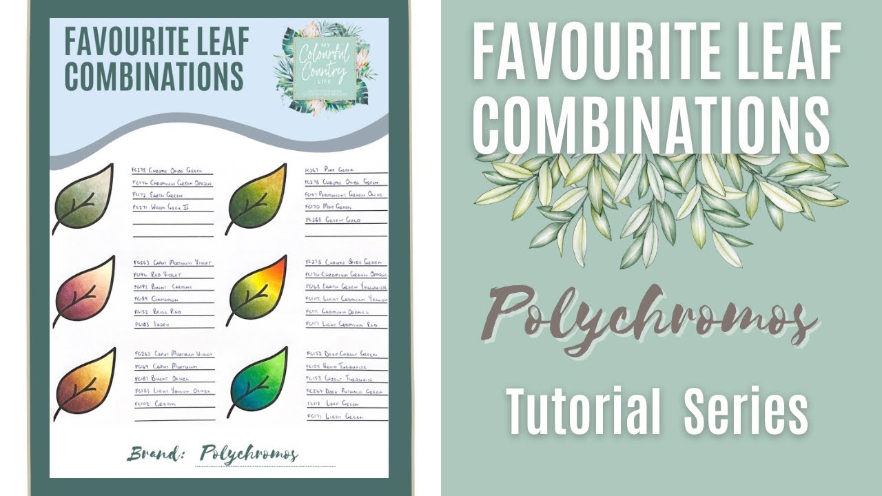 Polychromos Colouring Tutorial | Spotlight Series: Favourite Leaf Combinations
