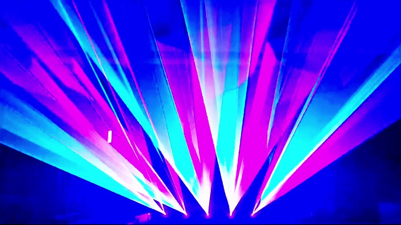 Party Visual Party Lights & Disco Laser Show on Big Stage – 10 Hours of Flashing ...