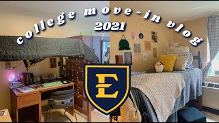 college movein vlog @ ETSU! + dorm tour