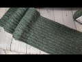 Классный шарф двухсторонним узором//как связать шарф спицами//пряжа YarnArt//#шарфспицами