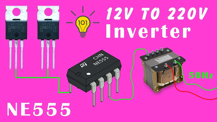 How to make 12v dc to 220v ac Inverter, Inverter 3000 watt, 12v 220v Inverter using 555 timer IC