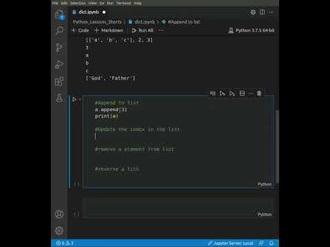 Playing with Python Lists Part-I. #shorts - YouTube