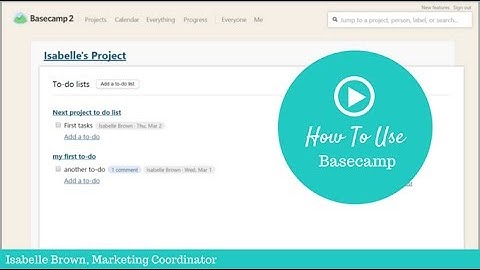 How to Use Basecamp