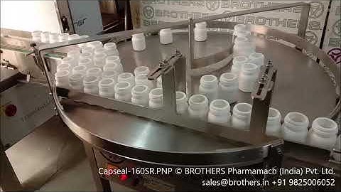 CAPSEAL-160SR.PNP Rotary Eight Head Plastic Bottle Screw Capping Machine with Pick N Place System