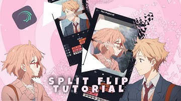 Split Flip Transition | Alight Motion AMV Tutorials