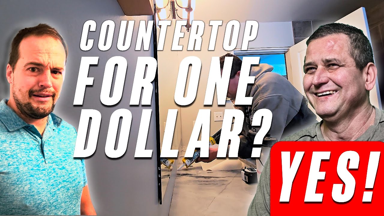 COUNTERTOP FOR ONE  DOLLAR? A peculiar but rewarding installation 