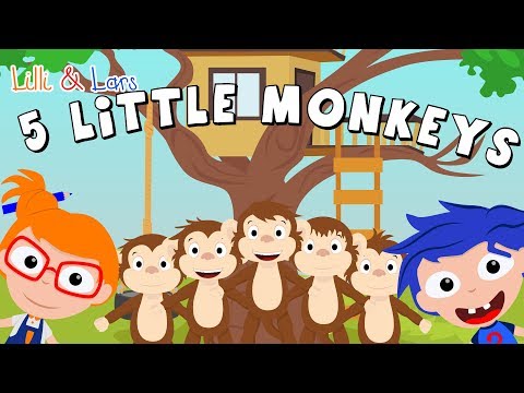 Five Little Monkeys Jumping on the Bed | Super Simple Songs | Nursery Rhymes for Children