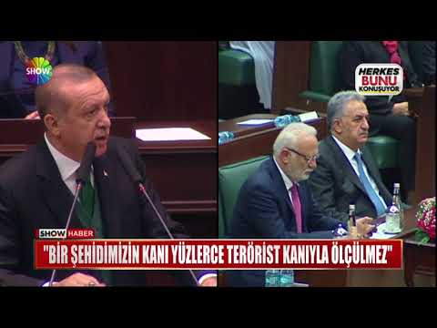 Erdoğan: "Bir şehidimizin kanı yüzlerce terörist kanıyla ölçülmez"Previous27/73Next