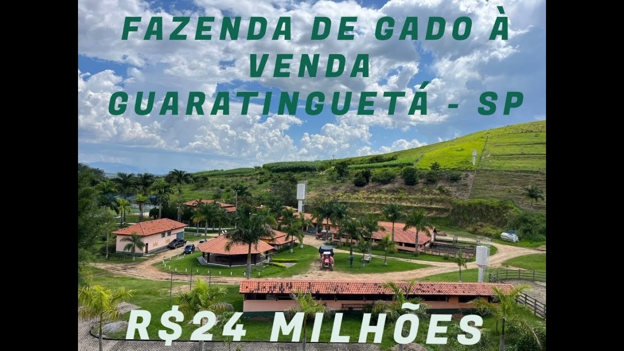FAZENDA À VENDA - Região de Guaratinguetá e Aparecida do Norte